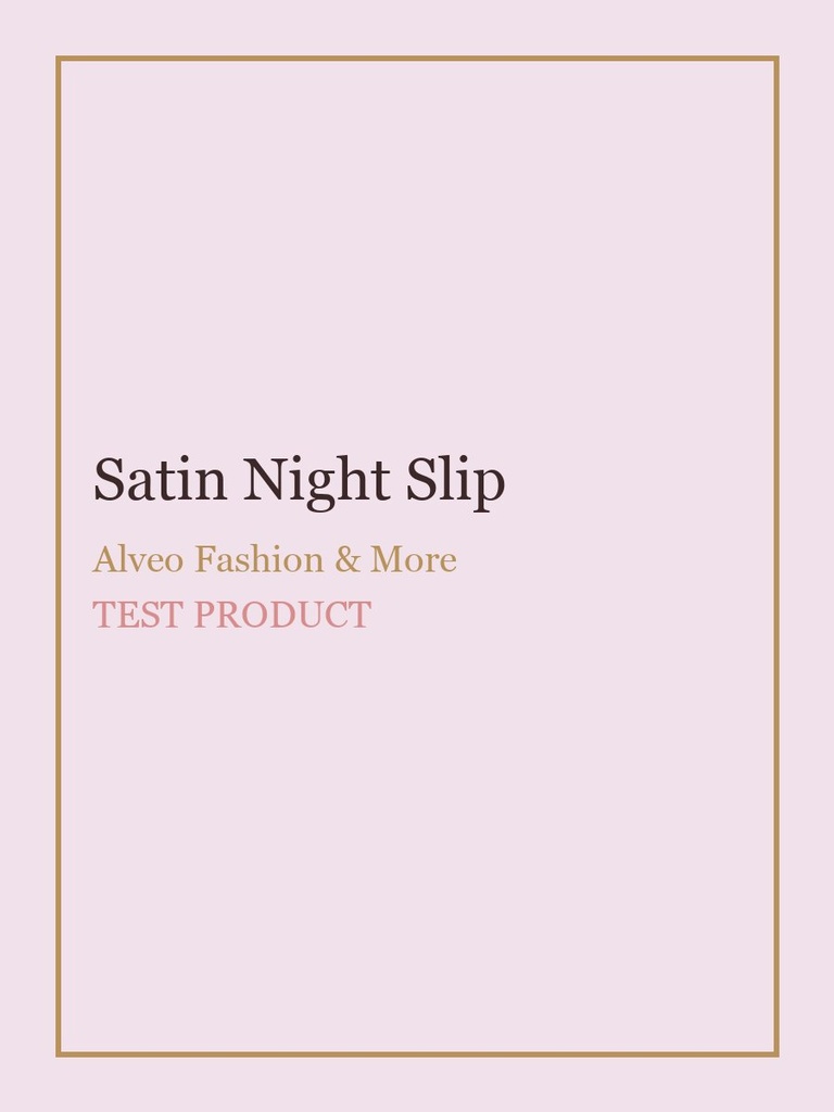 Satin Night Slip