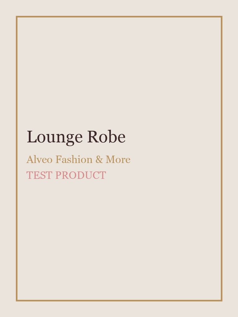 Lounge Robe