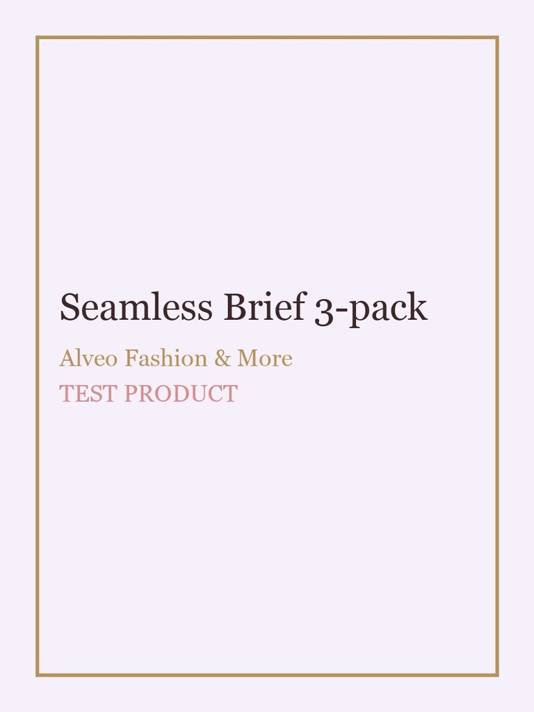 Seamless Brief 3-pack (S)