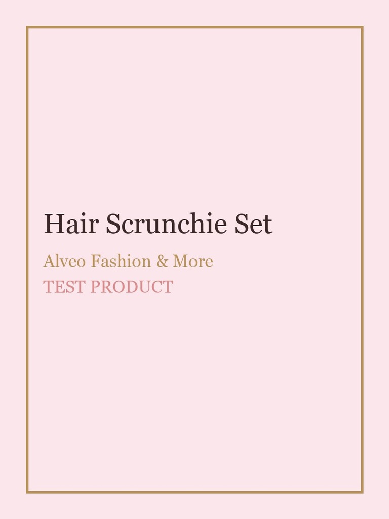 Hair Scrunchie Set